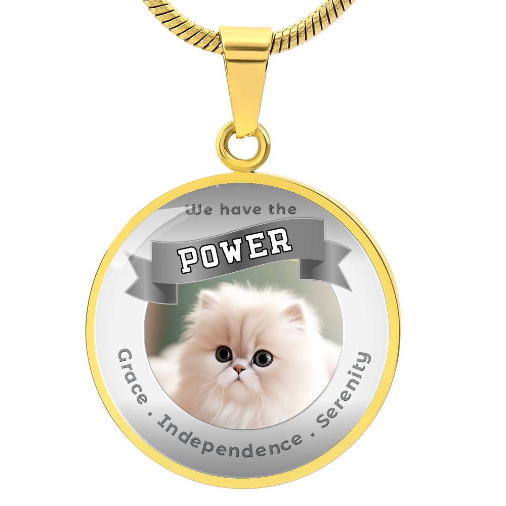 Persian - Cat Power Animal Affirmation Necklace - More Than CharmsMore Than Charms