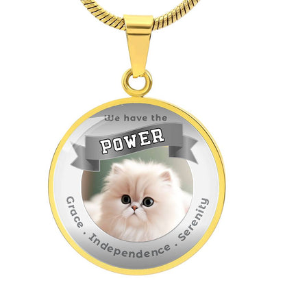 Persian - Cat Power Animal Affirmation Necklace - More Than CharmsMore Than Charms
