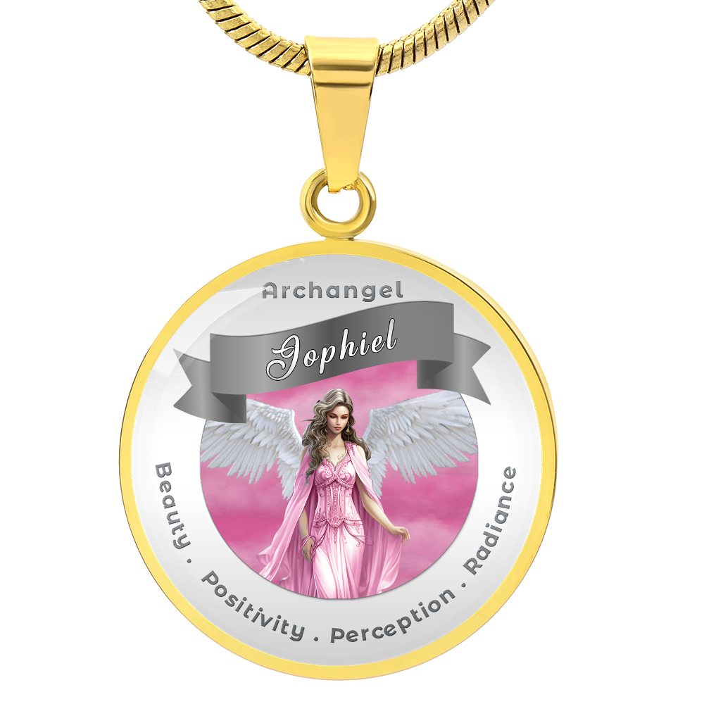 Archangel Jophiel - Affirmation Necklace For Beauty, Positivity, Perception & Radiance - More Than CharmsMore Than Charms