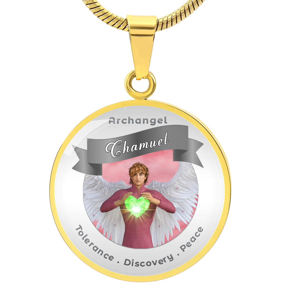 Archangel Chamuel - Affirmation Necklace For Tolerance, Discovery & Peace - More Than CharmsMore Than Charms