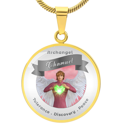 Archangel Chamuel - Affirmation Necklace For Tolerance, Discovery & Peace - More Than CharmsMore Than Charms