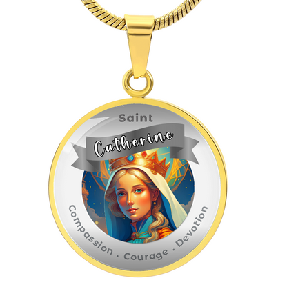 Saint Catherine - Affirmation Necklace - More Than CharmsMore Than Charms