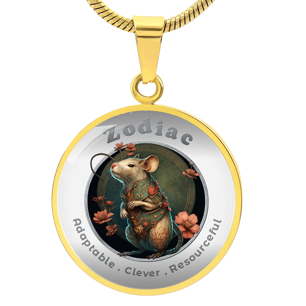 Rat - Chinese Zodiac - Affirmation Necklace - More Than CharmsMore Than Charms