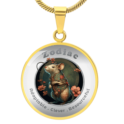 Rat - Chinese Zodiac - Affirmation Necklace - More Than CharmsMore Than Charms