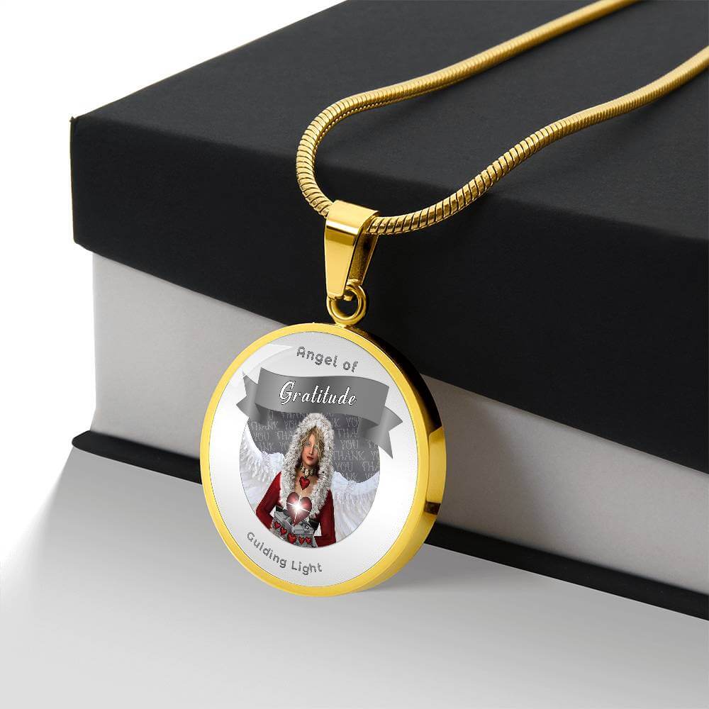 Gratitude - Guardian Angel Affirmation Necklace
