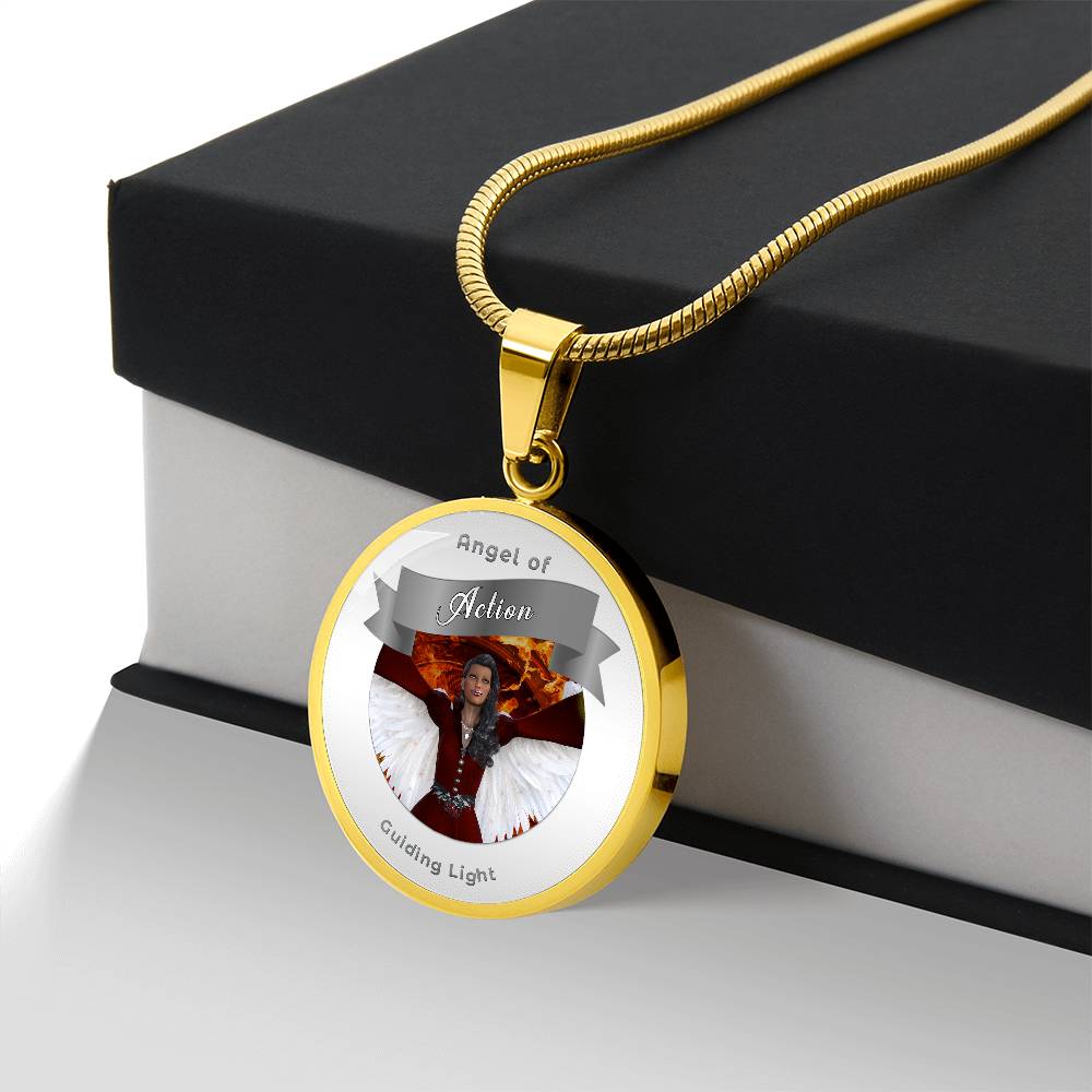 Action - Guardian Angel Affirmation Necklace - More Than CharmsMore Than Charms