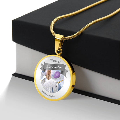 Surrender - Guardian Angel Affirmation Necklace - More Than CharmsMore Than Charms