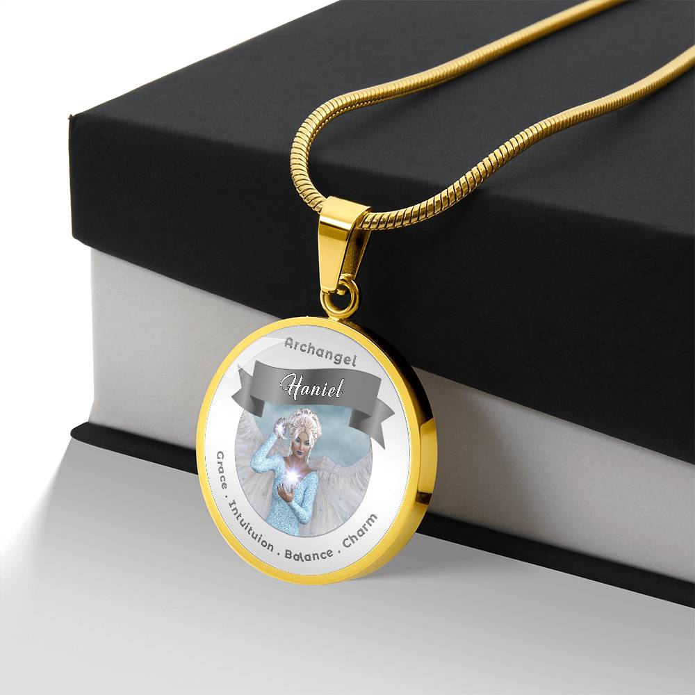 Archangel Haniel - Affirmation Necklace For Balance, Charm, Grace & Intuition - More Than CharmsMore Than Charms