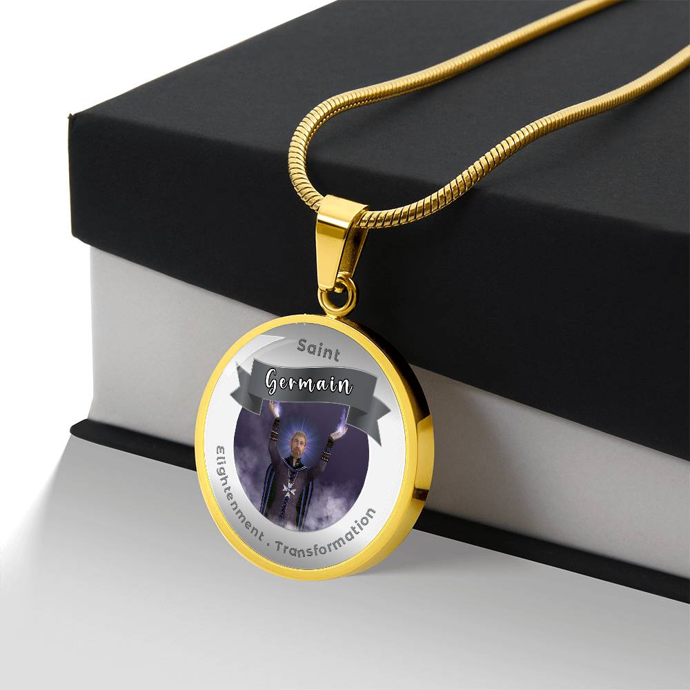 Saint Germain - Affirmation Necklace For Enlightenment & Transformation - More Than CharmsMore Than Charms