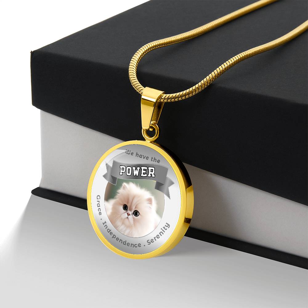 Persian - Cat Power Animal Affirmation Necklace - More Than CharmsMore Than Charms