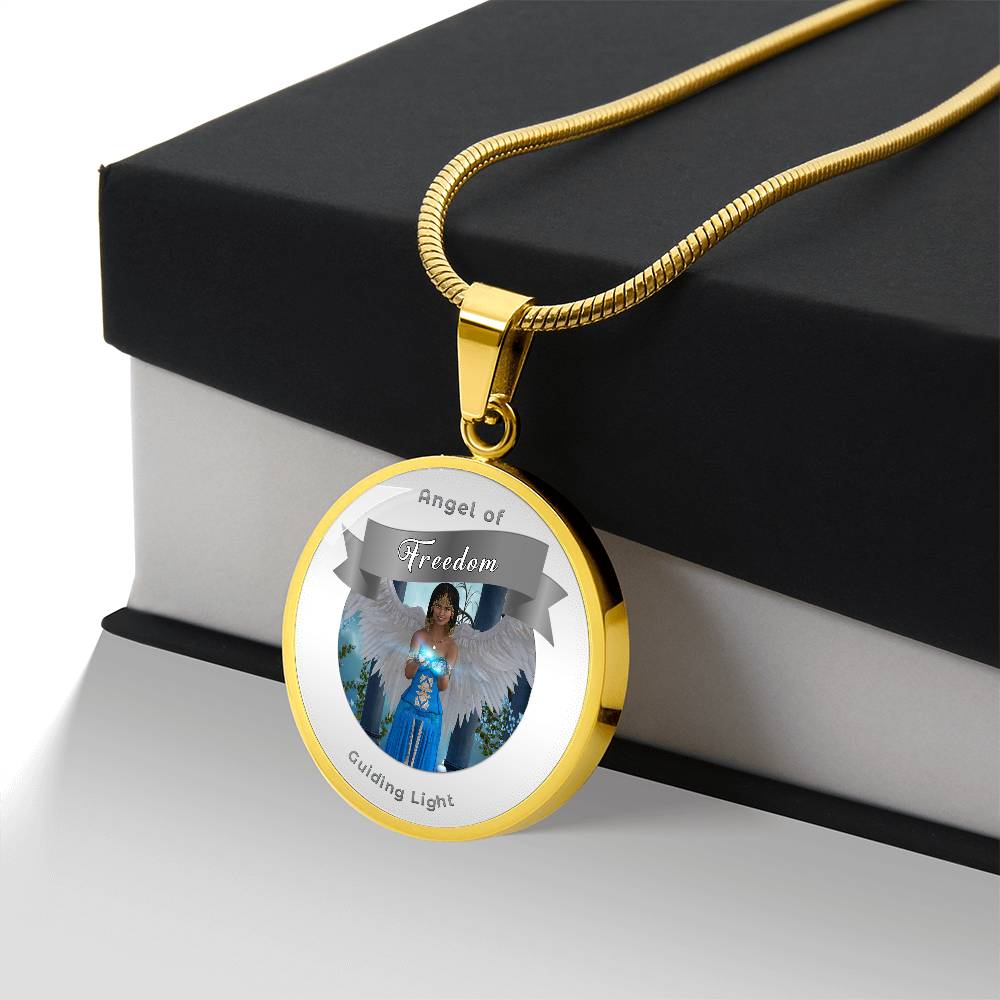 Freedom - Guardian Angel Affirmation Necklace - More Than CharmsMore Than Charms