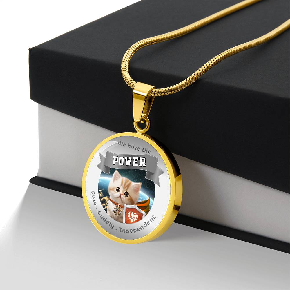 Munchkin - Super Hero Cat - Power Animal Affirmation Necklace - More Than CharmsMore Than Charms