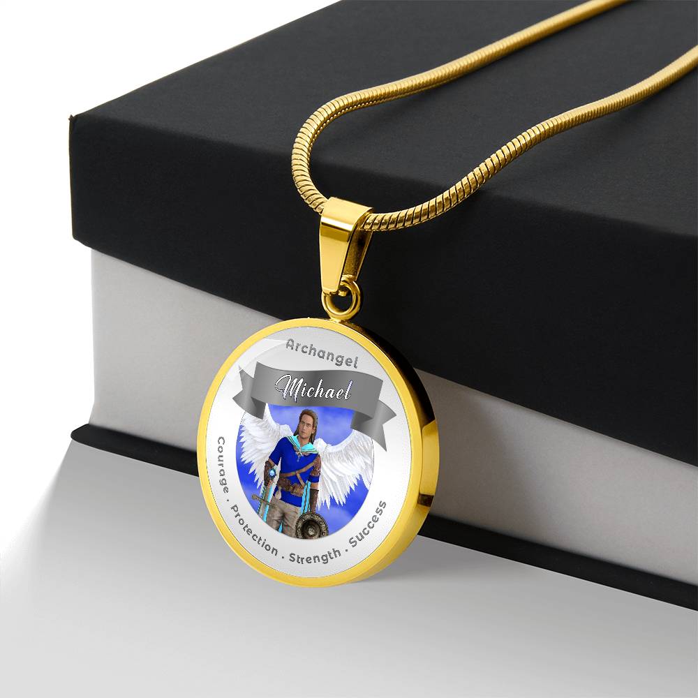 Archangel Michael - Affirmation Necklace For Courage, Protection, Strength & Success - More Than CharmsMore Than Charms