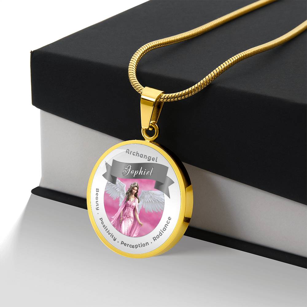 Archangel Jophiel - Affirmation Necklace For Beauty, Positivity, Perception & Radiance - More Than CharmsMore Than Charms