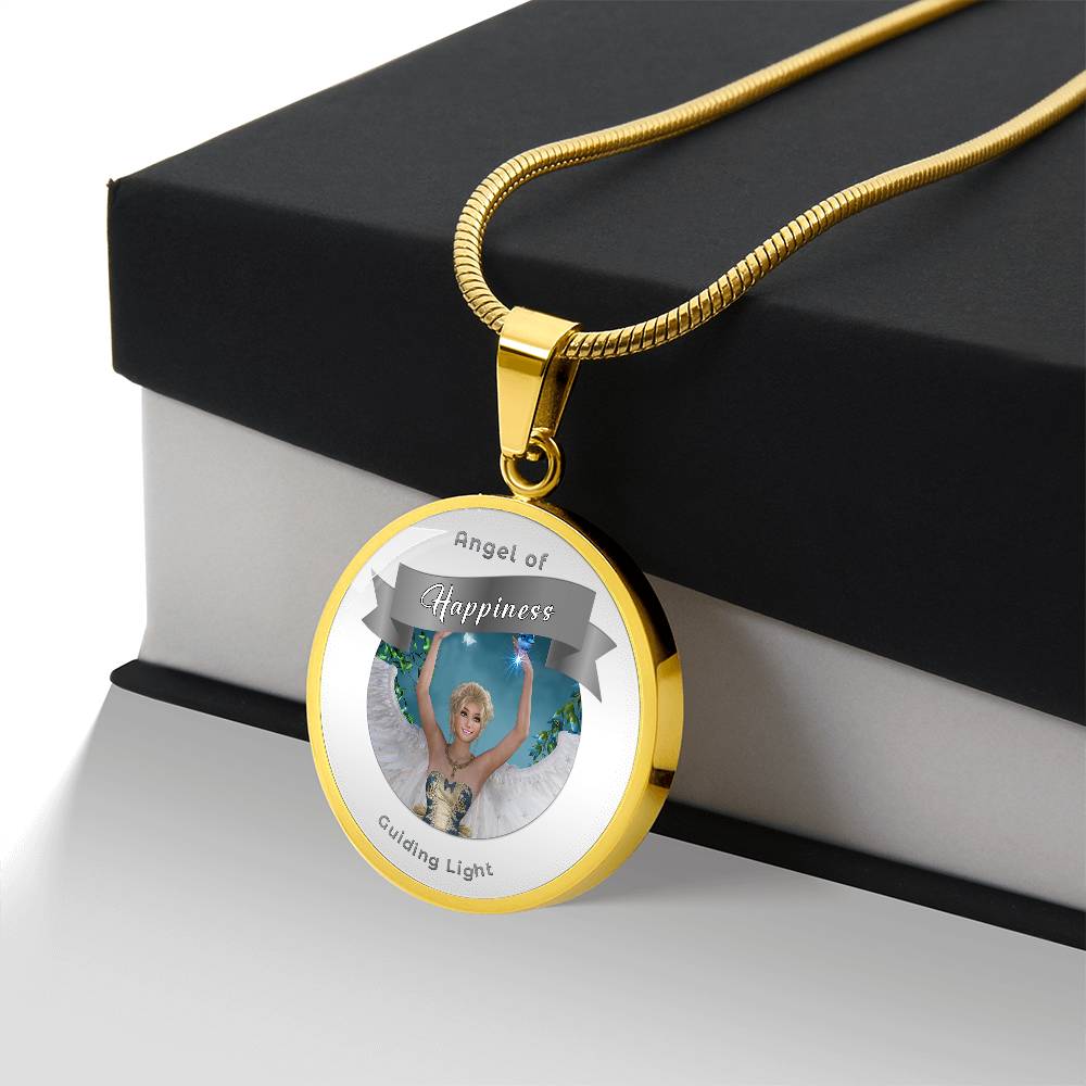 Happiness - Guardian Angel Affirmation Necklace - More Than CharmsMore Than Charms