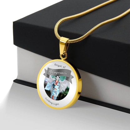 Compromise - Guardian Angel Affirmation Necklace - More Than CharmsMore Than Charms