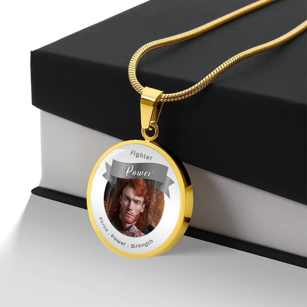 Fighter - RPG Fantasy Affirmation Necklace - More Than CharmsMore Than Charms