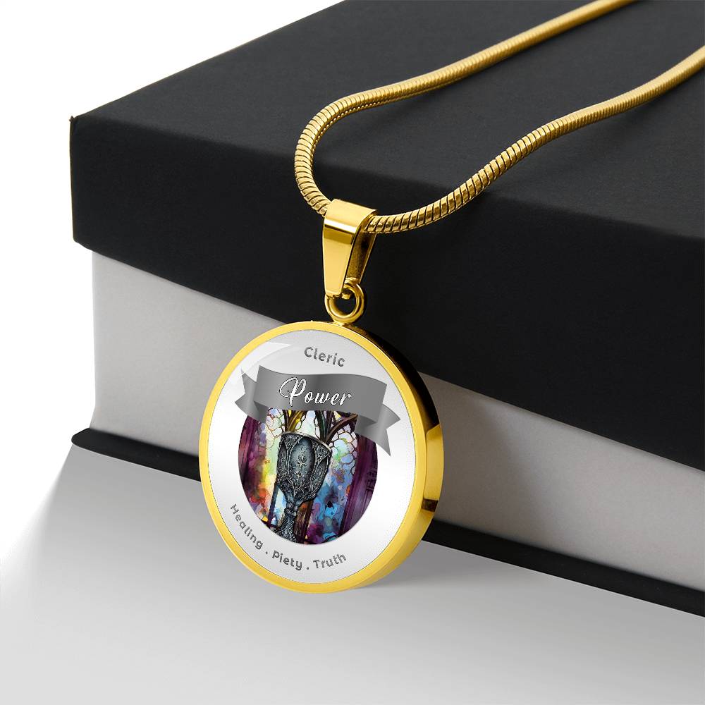 Cleric 2 - RPG Fantasy Affirmation Necklace - More Than CharmsMore Than Charms