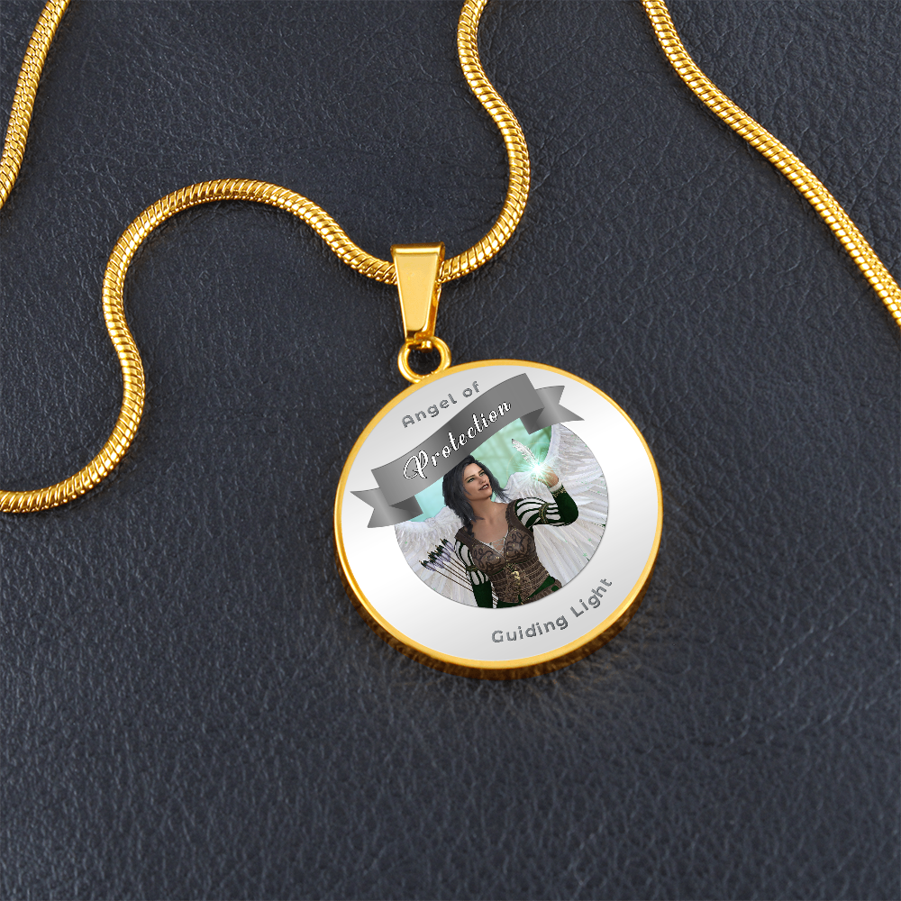 Protection - Guardian Angel Affirmation Necklace - More Than CharmsMore Than Charms