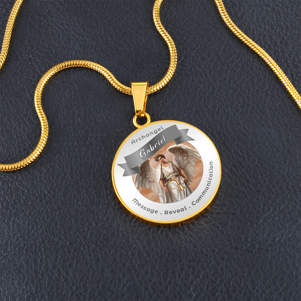 Archangel Gabriel - Affirmation Necklace For Messages, Revelation & Communication - More Than CharmsMore Than Charms