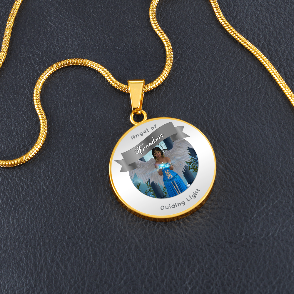Freedom - Guardian Angel Affirmation Necklace - More Than CharmsMore Than Charms