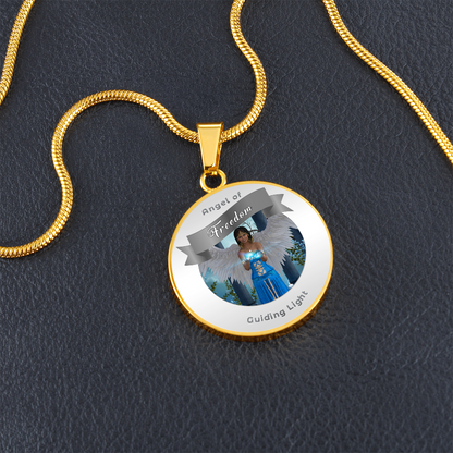 Freedom - Guardian Angel Affirmation Necklace - More Than CharmsMore Than Charms