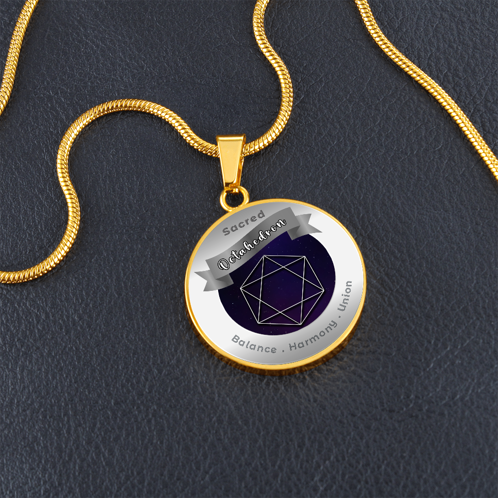 Octahedron - Balance Harmony Union - Affirmation Necklace - More Than CharmsMore Than Charms