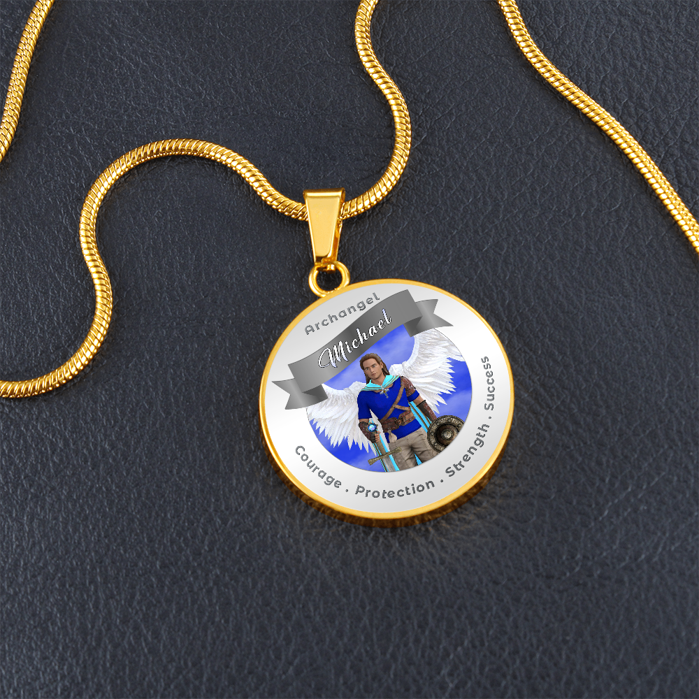 Archangel Michael - Affirmation Necklace For Courage, Protection, Strength & Success - More Than CharmsMore Than Charms