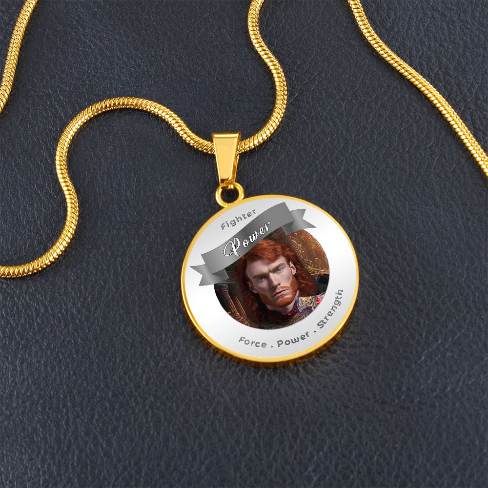 Fighter - RPG Fantasy Affirmation Necklace - More Than CharmsMore Than Charms