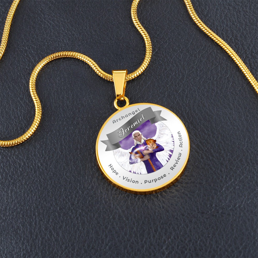 Archangel Jeremiel - Affirmation Necklace For Action, Hope, Purpose, Review & Visions - More Than CharmsMore Than Charms