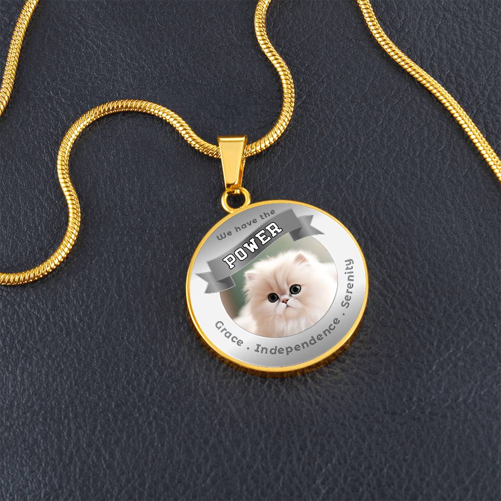 Persian - Cat Power Animal Affirmation Necklace - More Than CharmsMore Than Charms
