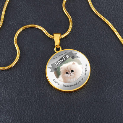 Persian - Cat Power Animal Affirmation Necklace - More Than CharmsMore Than Charms
