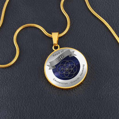 Seed of Life - Creation Unity Transformation - Affirmation Necklace - More Than CharmsMore Than Charms