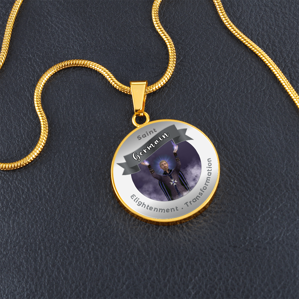 Saint Germain - Affirmation Necklace For Enlightenment & Transformation - More Than CharmsMore Than Charms