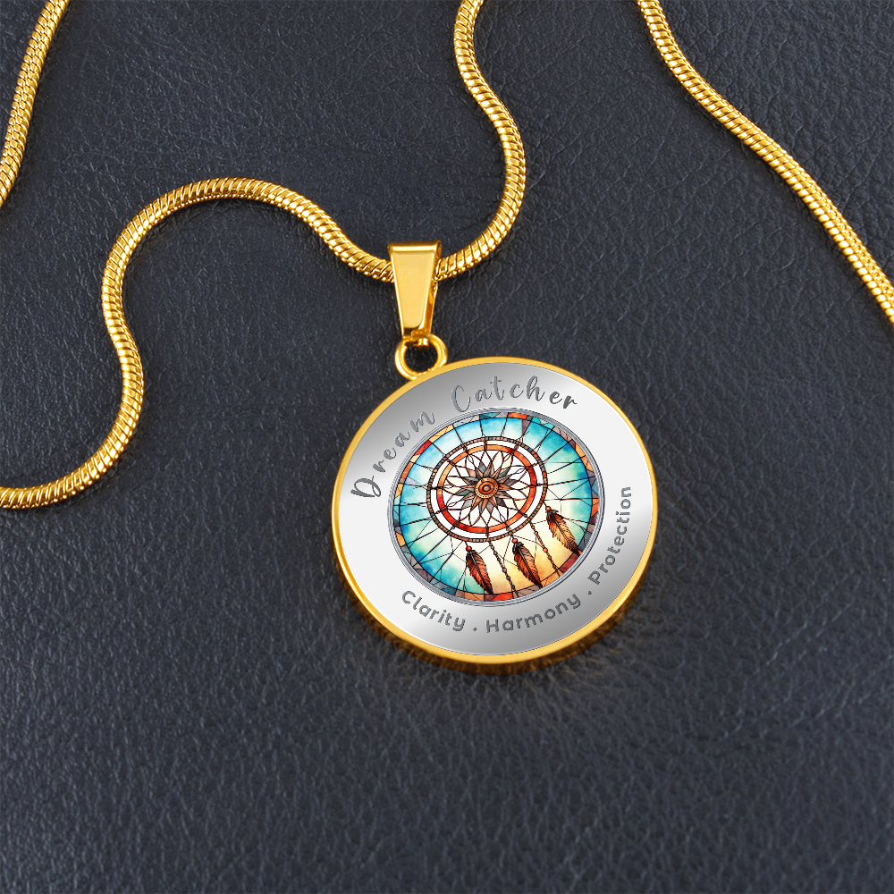 Dream Catcher - Protection Harmony Clarity - Affirmation Necklace - More Than CharmsMore Than Charms