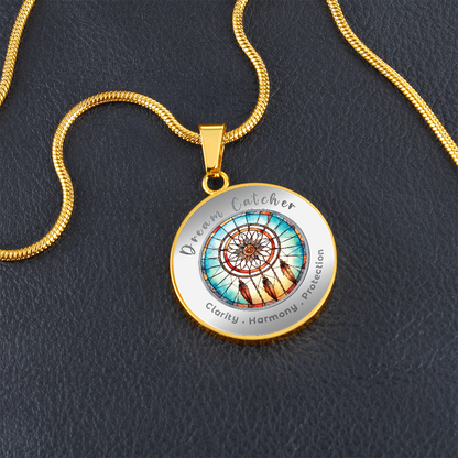 Dream Catcher - Protection Harmony Clarity - Affirmation Necklace - More Than CharmsMore Than Charms