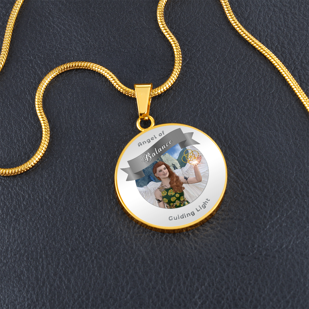 Balance - Guardian Angel Affirmation Necklace - More Than CharmsMore Than Charms
