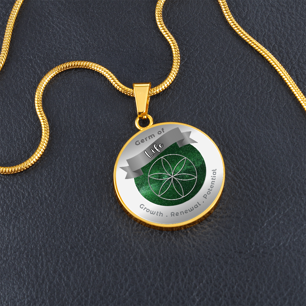 Germ of Life - Growth Renewal Potential- Affirmation Necklace - More Than CharmsMore Than Charms