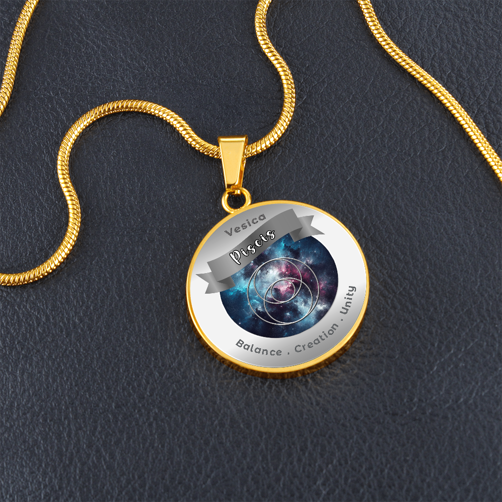 Vescica Piscis - Unity Creation Balance - Affirmation Necklace - More Than CharmsMore Than Charms