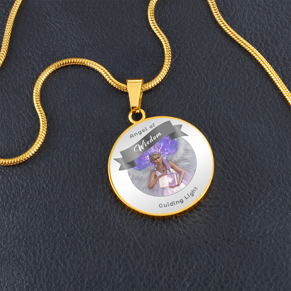 Wisdom - Guardian Angel Affirmation Necklace - More Than CharmsMore Than Charms