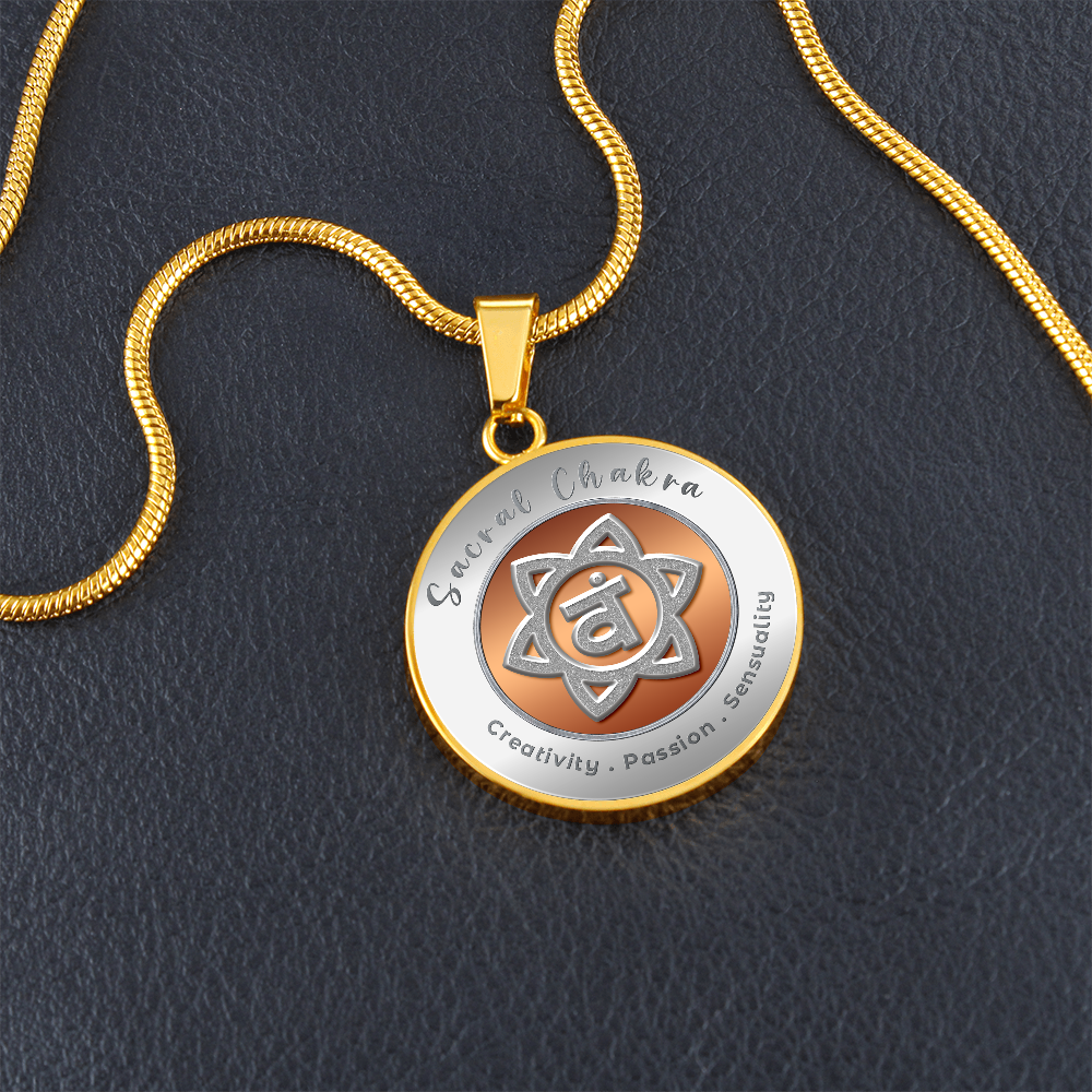 Sacral Chakra - Creativity Passion Sensuality - Affirmation Necklace - More Than CharmsMore Than Charms