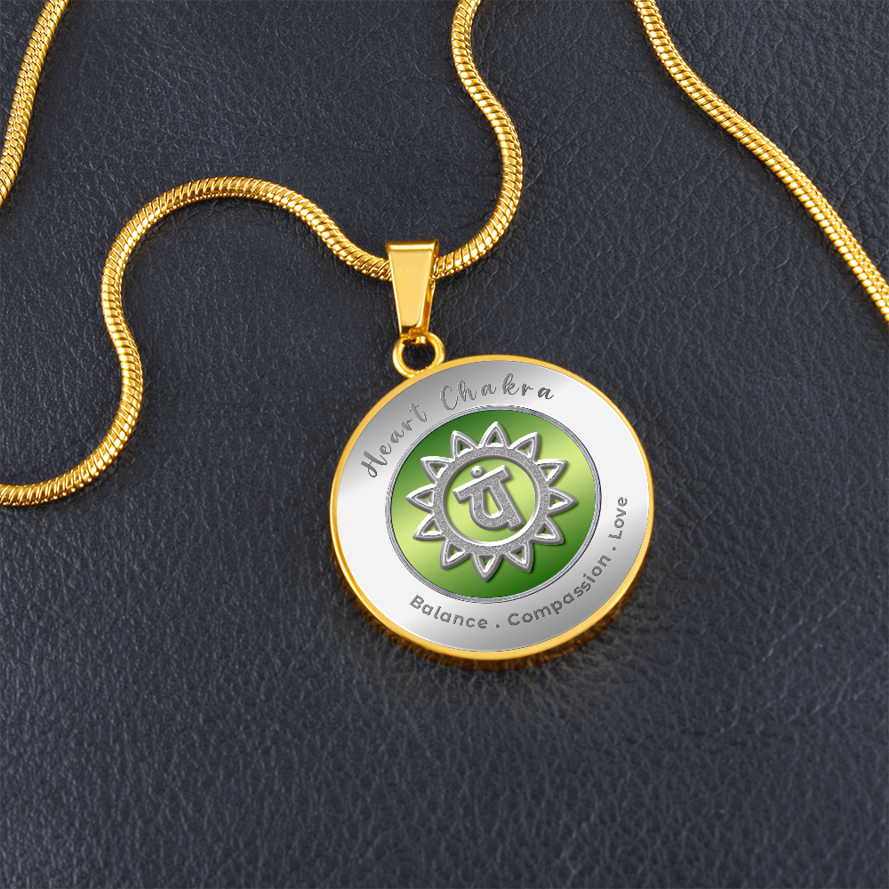 Heart Chakra - Love Compassion Balance - Affirmation Necklace - More Than CharmsMore Than Charms