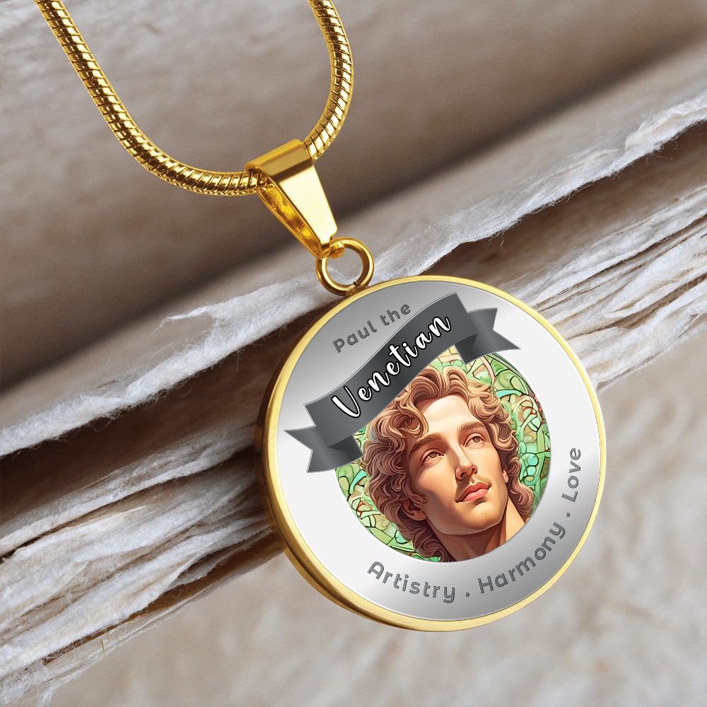 Paul The Venetian - Affirmation Necklace For Artistry, Harmony & Love - More Than CharmsMore Than Charms