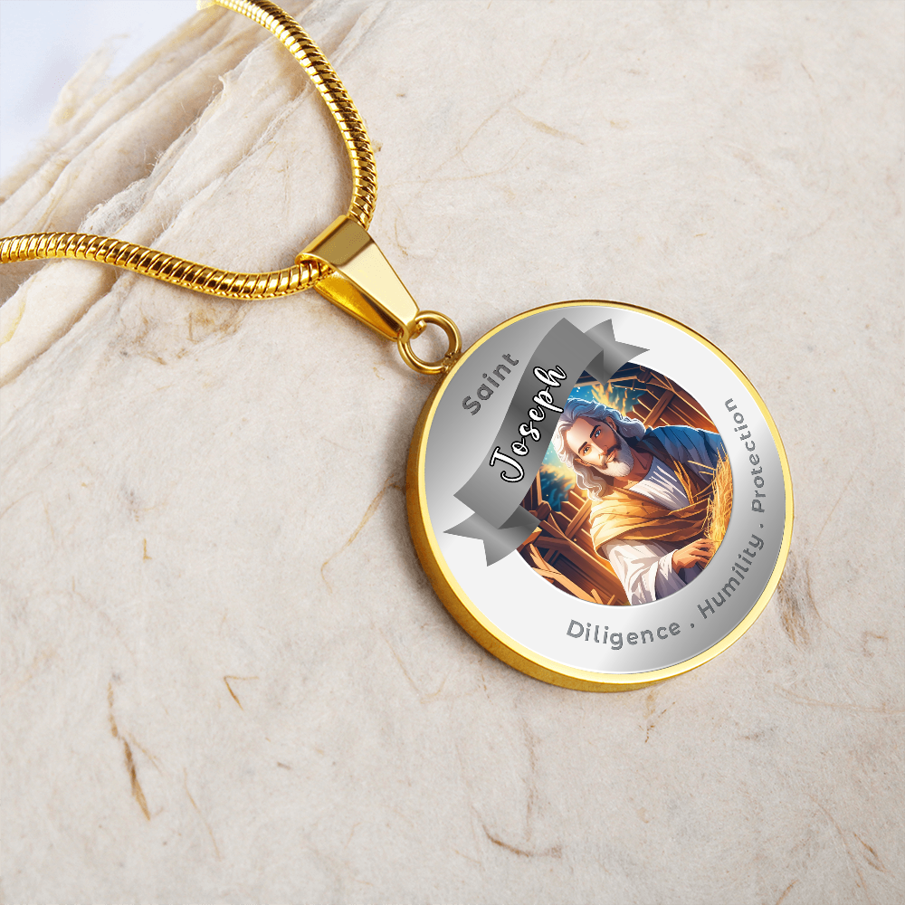 Saint Joseph - Affirmation Necklace - More Than CharmsMore Than Charms