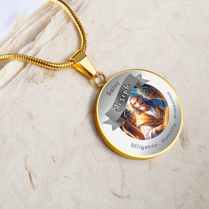 Saint Joseph - Affirmation Necklace - More Than CharmsMore Than Charms