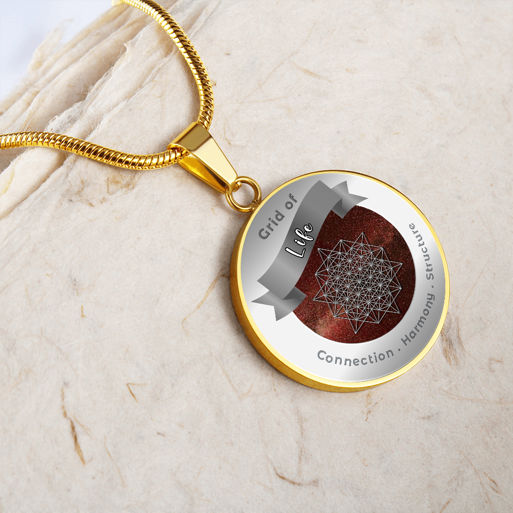 Grid of Life - Harmony Connection Structure - Affirmation Necklace - More Than CharmsMore Than Charms