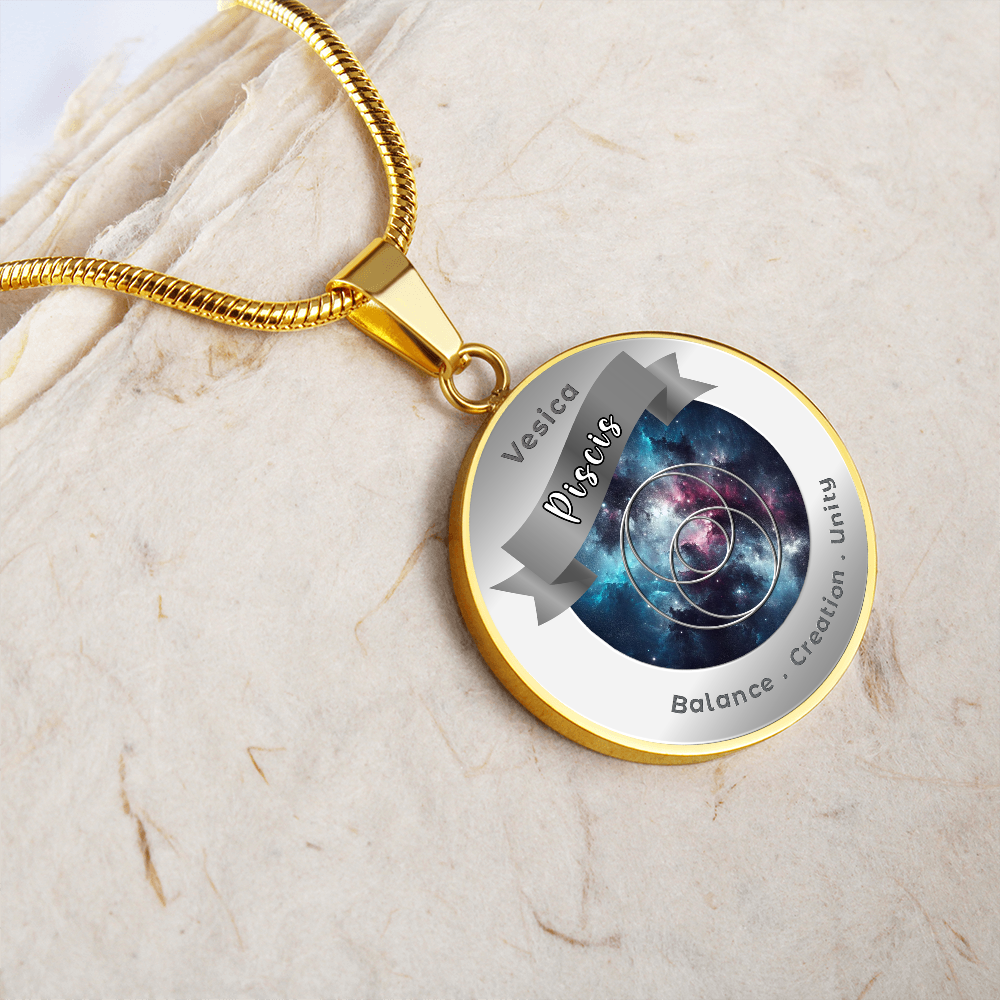 Vescica Piscis - Unity Creation Balance - Affirmation Necklace - More Than CharmsMore Than Charms