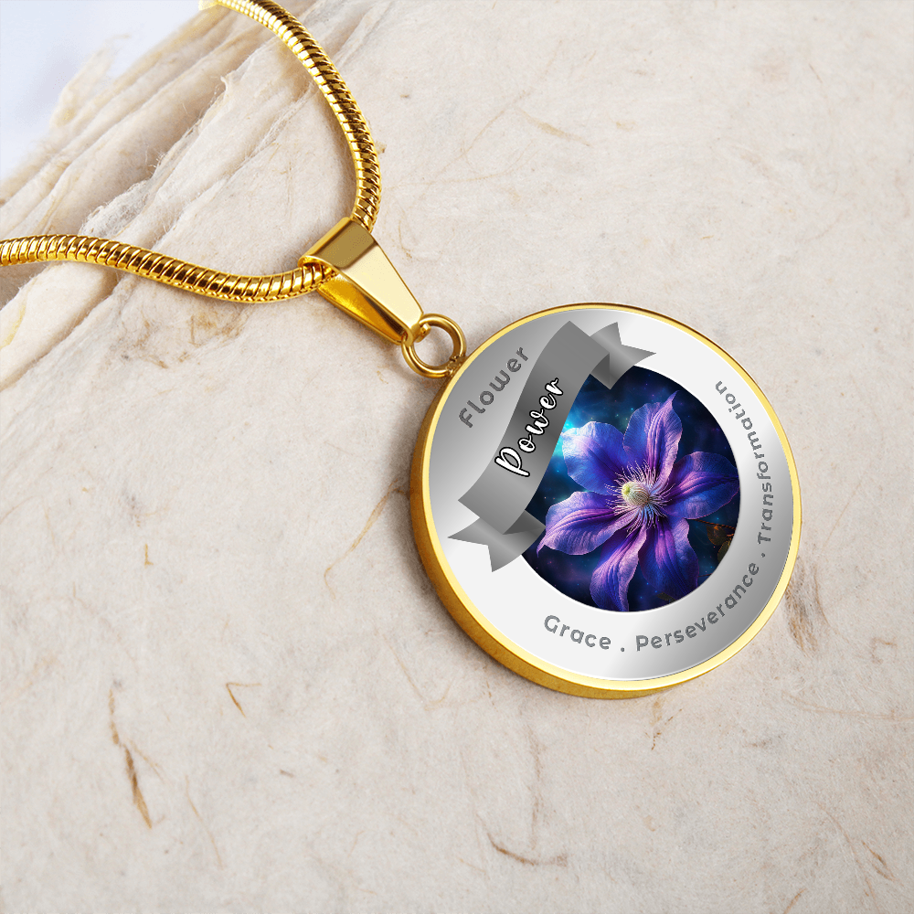 Clematis - Affirmation Necklace - More Than CharmsMore Than Charms