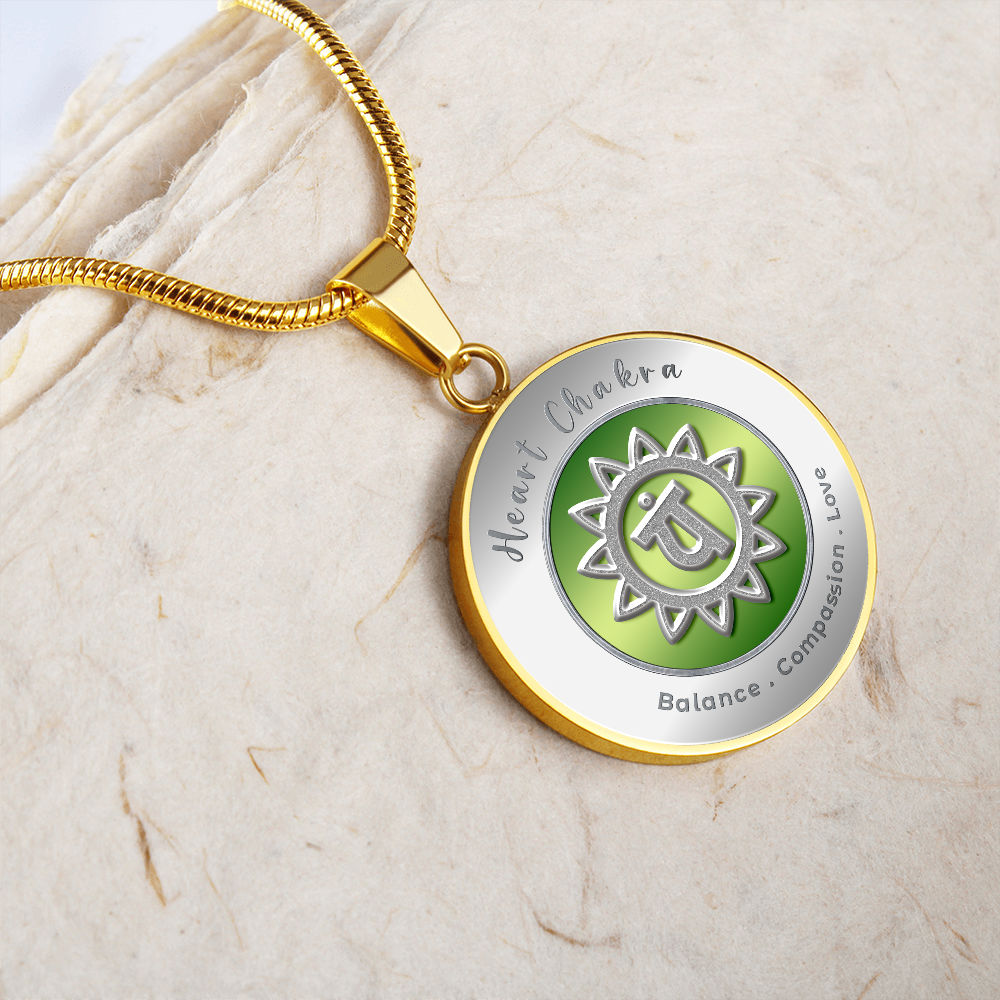 Heart Chakra - Love Compassion Balance - Affirmation Necklace - More Than CharmsMore Than Charms