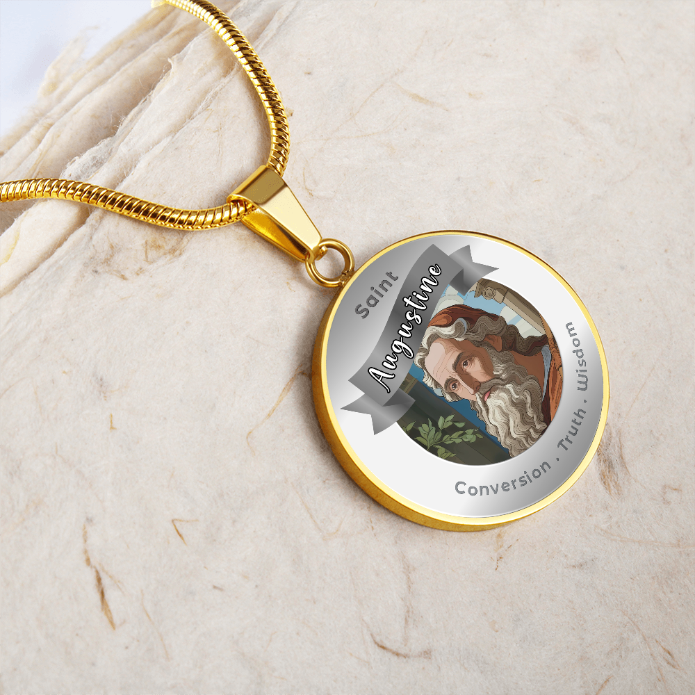 Saint Augustine - Affirmation Necklace - More Than CharmsMore Than Charms